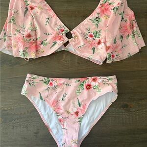 Floral Pink Bikini Set